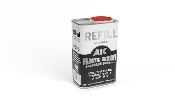 AK Interactive Plastic Cement Standard Density 250 ml refill