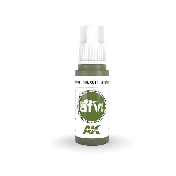 AK Interactive 3G Acrylics - AFV - RAL 6011 Resedagrün 17ml