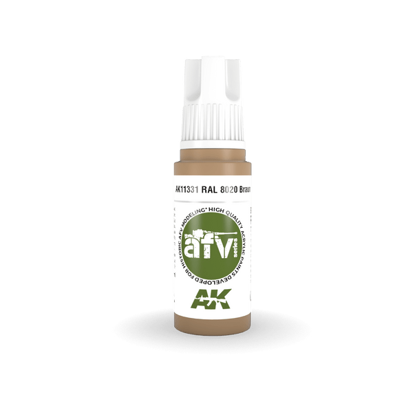 AK Interactive 3G Acrylics - AFV - RAL 8020 Braun 17ml