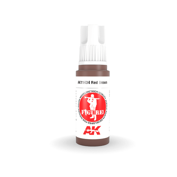 AK Interactive 3G Acrylics - Figure - Red Brown 17ml