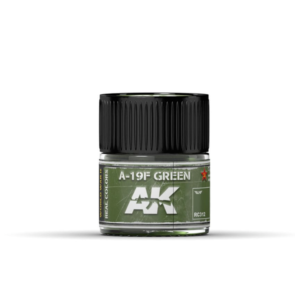 AK Interactive Real Colors Acrylic Lacquer - A-19F Grass Green 10ml