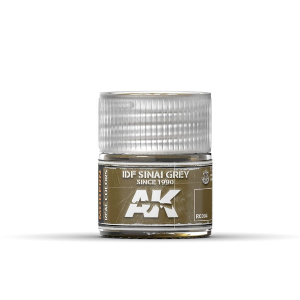 AK Interactive Real Colors Acrylic Lacquer - IDF Sinai Grey Since 1990 10ml