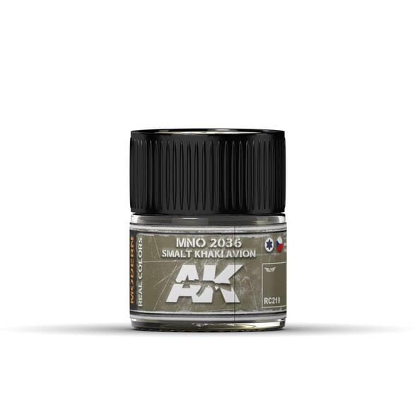 AK Interactive Real Colors Acrylic Lacquer - MNO 2036 Smalt Khaki Avion 10ml