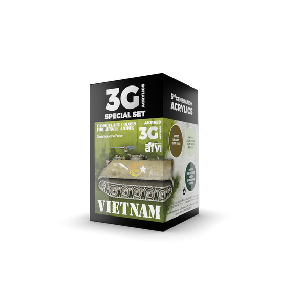 AK Interactive 3G Acrylic Set - AFV - Vietnam Colors