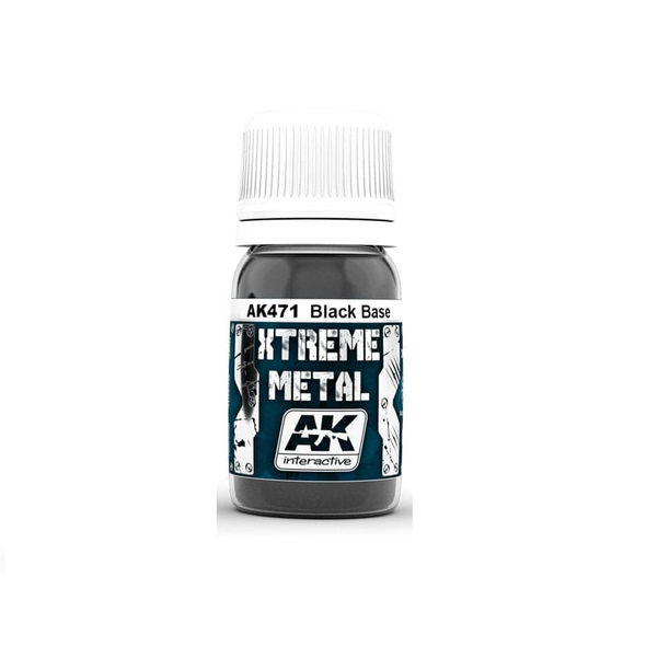 AK Interactive Enamels - Xtreme Metal - Black Base 30ml