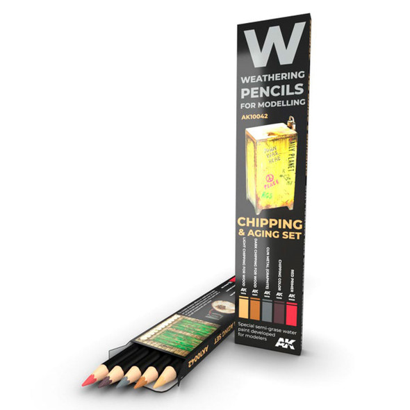 AK Interactive Weathering Pencils - Chipping Set