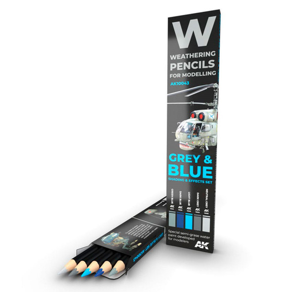 AK Interactive Weathering Pencils - Grey and Blue Camouflages Set