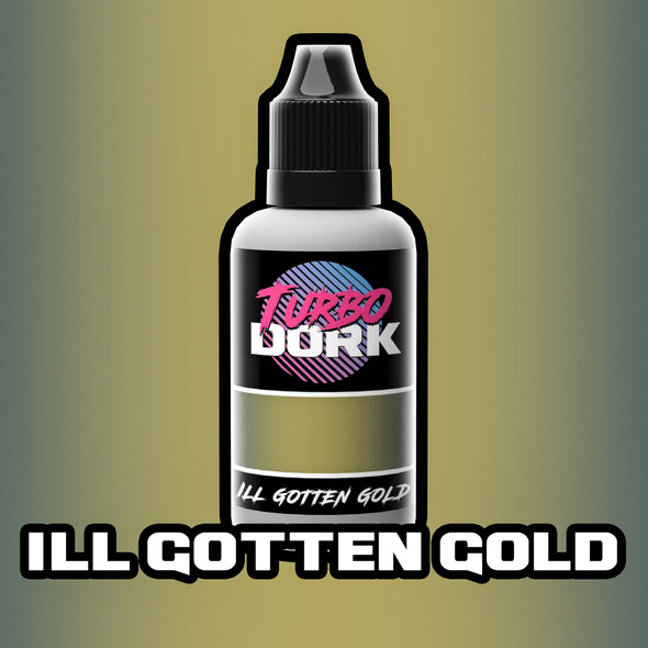 Turbo Dork Metallic Acrylic Paint - Ill Gotten Gold 20ml