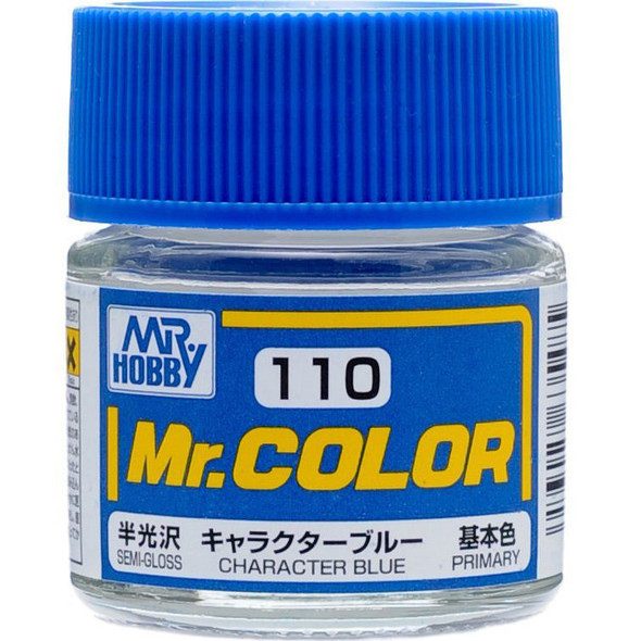 Mr. Hobby Mr. Color Acrylic Paint - C110 Character Blue (Semi-Gloss/Primary) 10ml