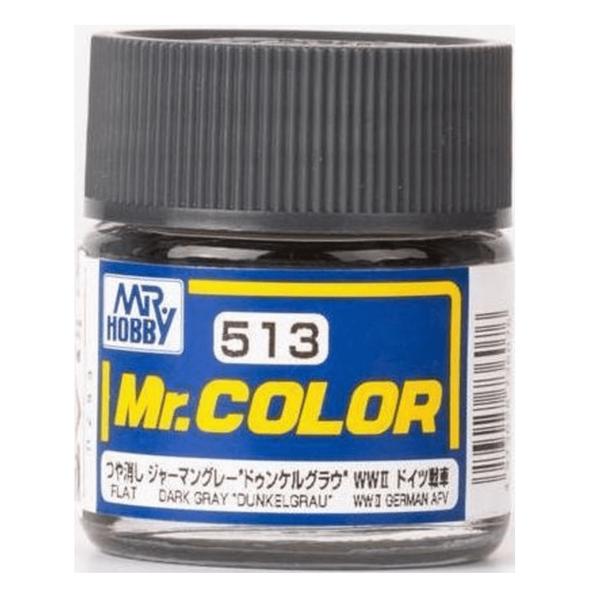 Mr. Hobby Mr. Color Acrylic Paint - C513 Dark Gray Dunkel Grau 10ml
