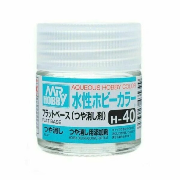 Mr. Hobby Aqueous Acrylic Color - H40 Gloss Flat Base 10ml