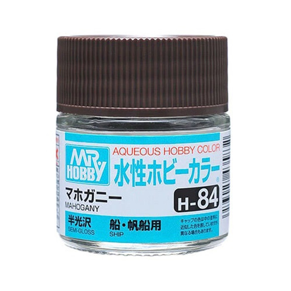 Mr. Hobby Aqueous Acrylic Color - H84 Semi-Gloss Mohagany 10ml