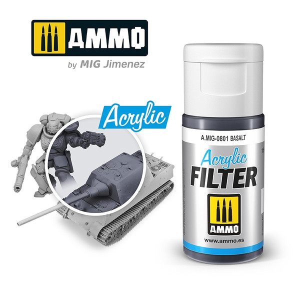 Ammo Mig Acrylic Filters - Basalt 15ml