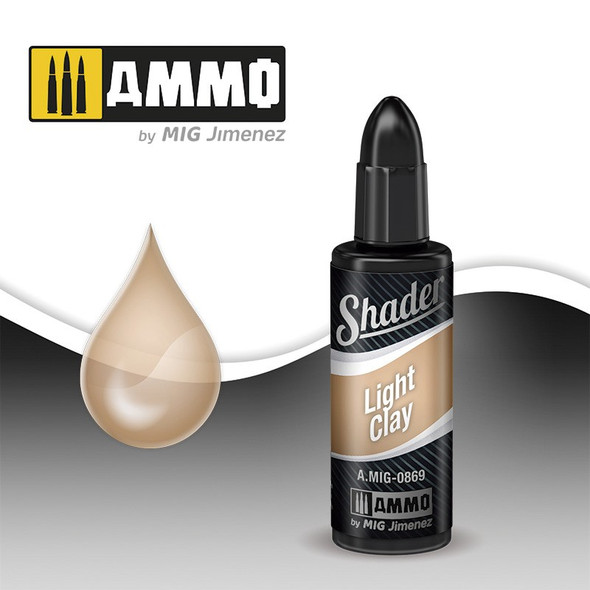 Ammo Mig Acrylic Shader 10ml - Light Clay Shader