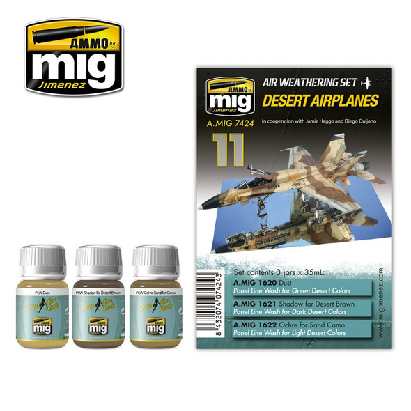 Ammog Mig Weathering Sets - Desert Airplanes Air Set