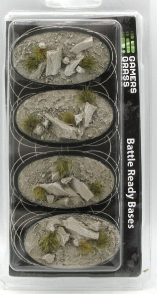 Gamers Grass Battle Ready Bases - Arid Steppe - Oval 60mm (x4)