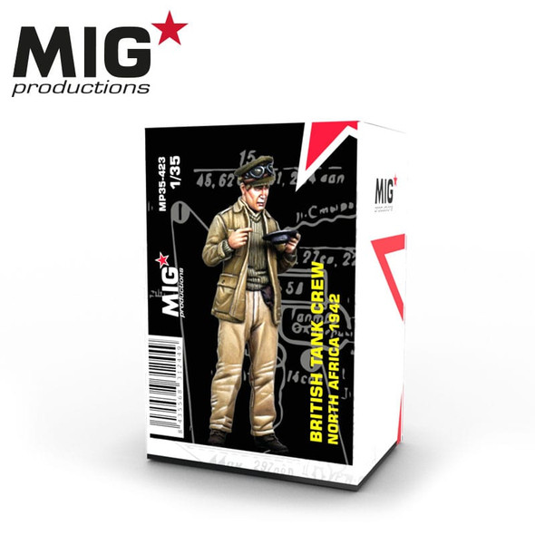 MIG Productions 1/35 Scale British Tank Crewman Eating - North Africa 1942 Model Kit