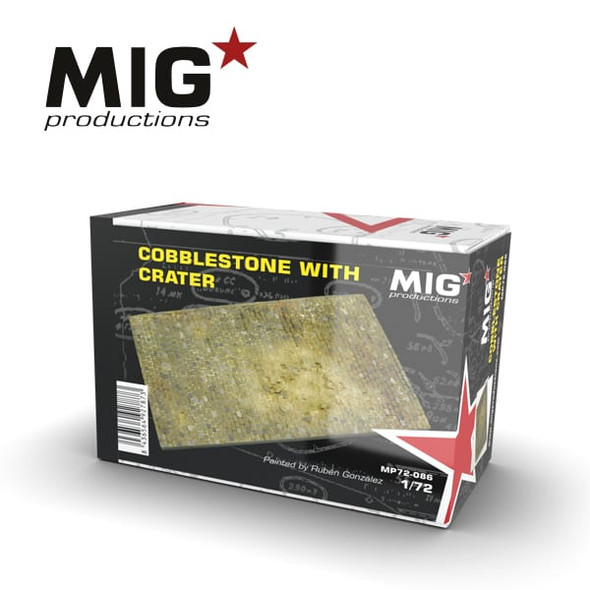 MIG Productions 1/72 Scale Cobblestone with Crater Model Kit