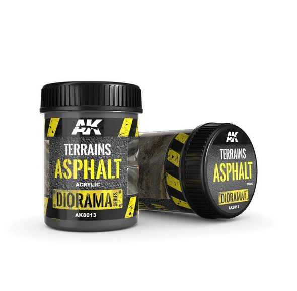 AK Interactive Acrylic Terrains - Asphalt 250ml