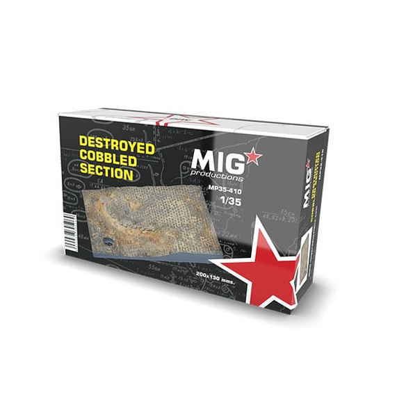 MIG Productions 1/35 Scale Destroyed Cobbled Section Model Kit