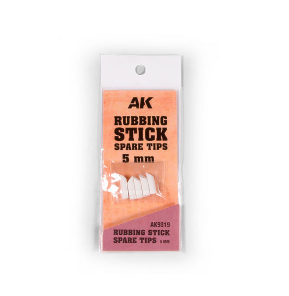 AK Interactive Rubbing Stick Spare Tips 5mm