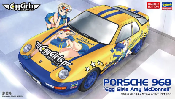 Hasegawa 1/24 Scale Porsche 968 Egg Girls Amy McDonnell Model Kit