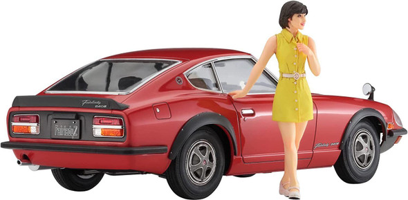 Hasegawa 1/24 Scale Nissan Fairlady 240ZG with 70's Girl Figure Model Kit