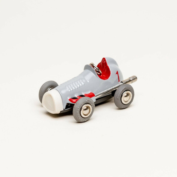 Schuco Micro Racer 1042 Midget USA Gray Wind-Up Metal Car (Old Stock)