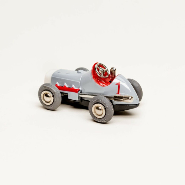 Schuco Micro Racer 1041 Midget Grey Wind-Up Metal Car