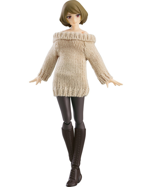 Max Factory figma Styles Series Female Body Chiaki with Off-the-Shoulder Sweater Dress figma