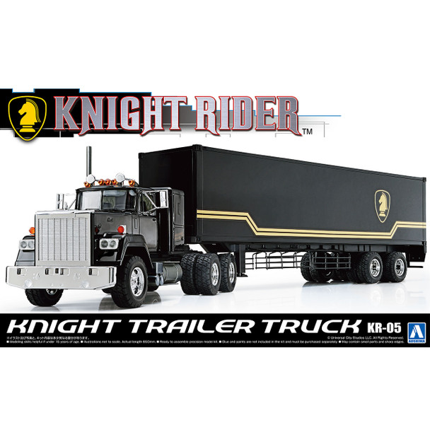 Aoshima 1/28 Scale Knight Rider Trailer Truck Model Kit