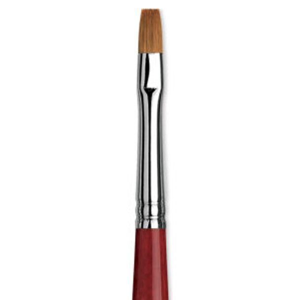 Da Vinci Cosmotop Spin 5580 Brush - Flat Tip, Short Handle, Size 4