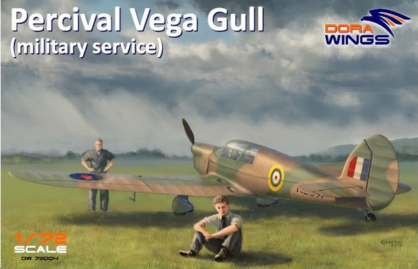 Dora Wings 1/72 Scale Percival Vega Gull Military Service Model Kit