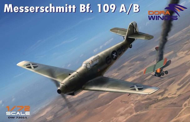 Dora Wings 1/72 Scale Messershmitt Bf.109 A Model Kit