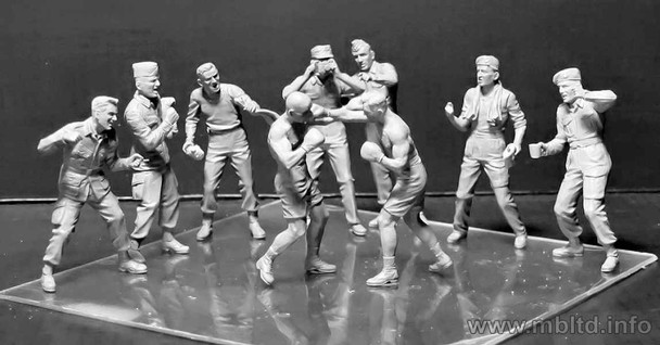 MASTER BOX 1/35 Friendly boxing match. British and American paratroopers, WW II era