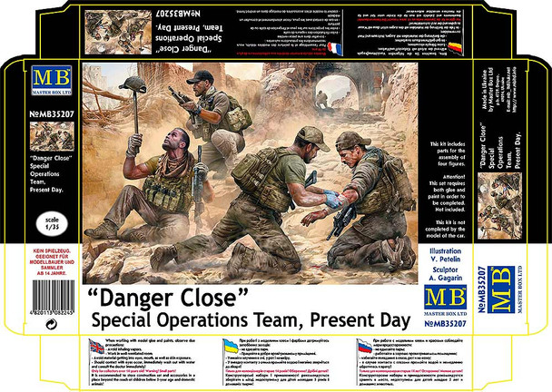 MASTER BOX 1/35 Danger Close. Special Operations Team, Present Day