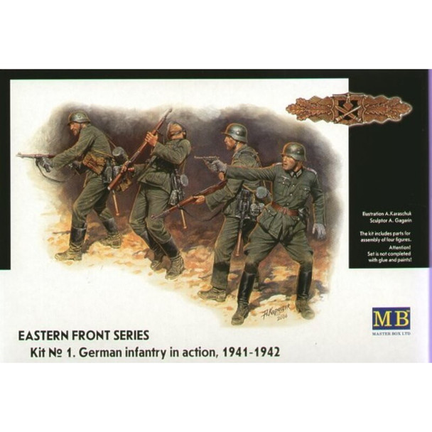 MASTER BOX 1/35 Eastern Front Series. Kit No 1. German Infantry in action, 1941-1942