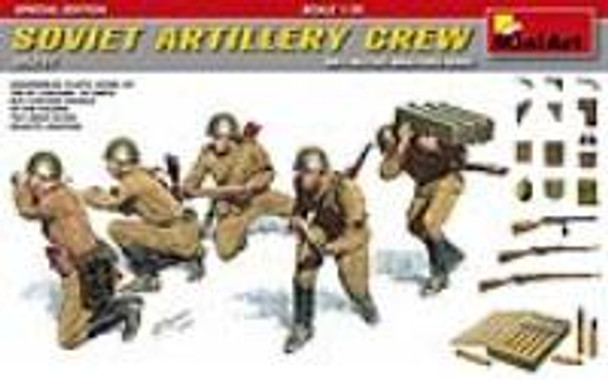 MiniArt 1/35 Scale Soviet Artillery Crew Special Edition Model Kit