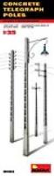 MiniArt 1/35 Scale Concrete Telegraph Poles Model Kit