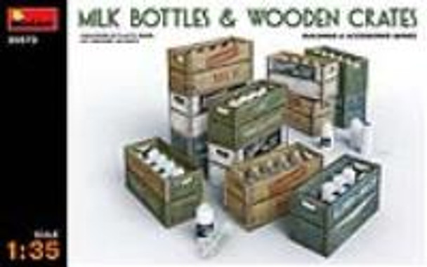 MiniArt 1/35 Scale Milk Bottles & Wooden Crates Model Kit