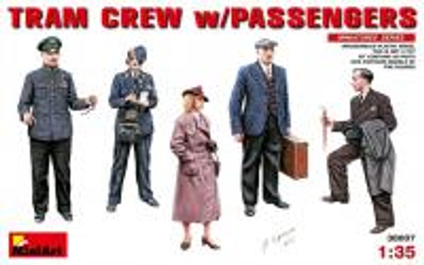 MiniArt 1/35 Scale Tram Crew with Passengers Model Kit