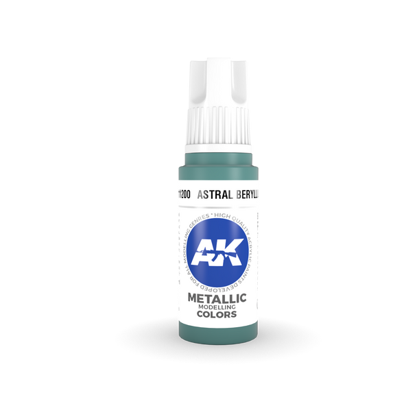 AK Interactive 3G Acrylics - Metallic - Astral Beryllium 17ml