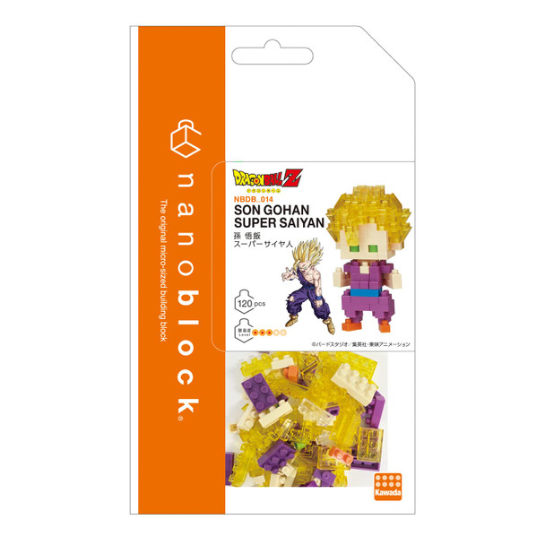 Nanoblock Character Collection Series Dragon Ball Z Son Gohan Super Saiyan Building Block Figure