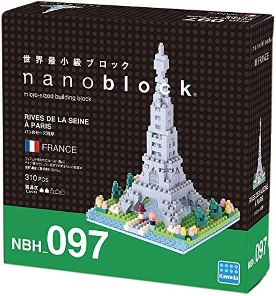 Nanoblock Sights to See Series World Famous Buildings Paris Banks of the Seine Building Block Figure