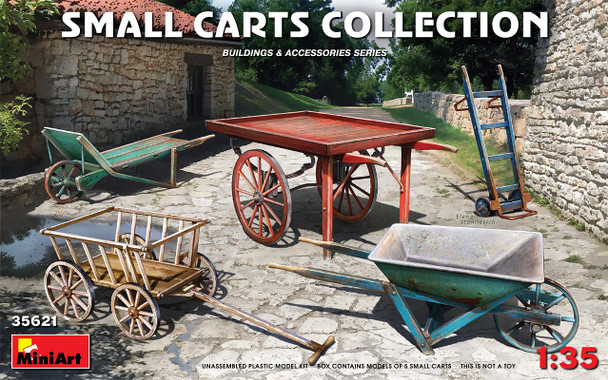 MiniArt 1/35 Scale Small Carts Collection Model Kit