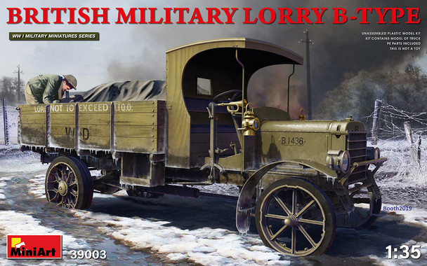 MiniArt 1/35 Scale British Military Lorry B-Type Model Kit