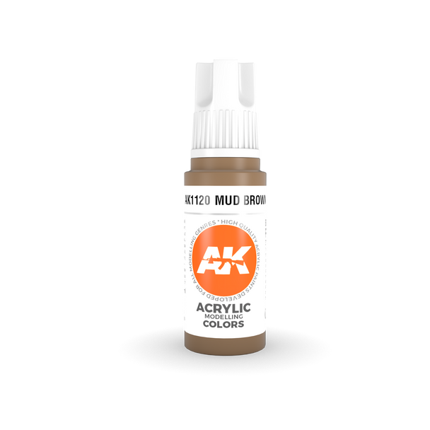 AK Interactive 3G Acrylics - Mud Brown 17ml