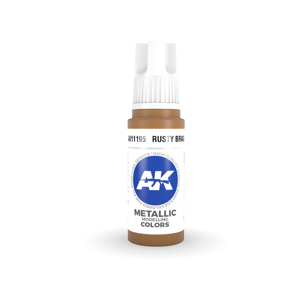 AK Interactive 3G Acrylics - Metallic - Rusty Brass 17ml