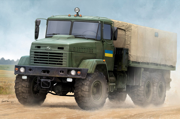 Hobby Boss 1/35 Scale Ukraine KrAZ-6322 Soldier Cargo Truck Model Kit