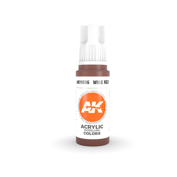 AK Interactive 3G Acrylics - Wine Red 17ml